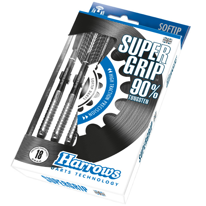 Šipky Harrows-SOFTIP SUPERGRIP 90% STYLE B 18 gr.