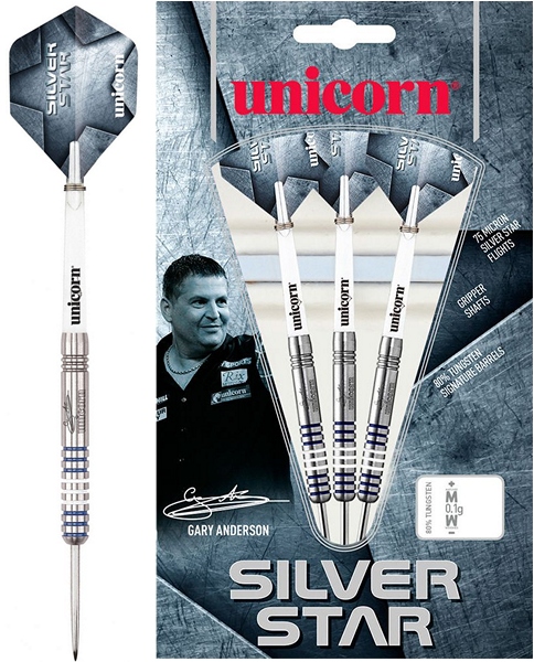 8768 -  Šipky Unicorn SILVERSTAR TUNGSTEN 80% ANDERSON 23 gr,