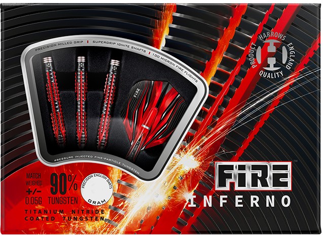 Šipky Harrows-SOFTIP FIRE INFERNO 90% 20 gr.