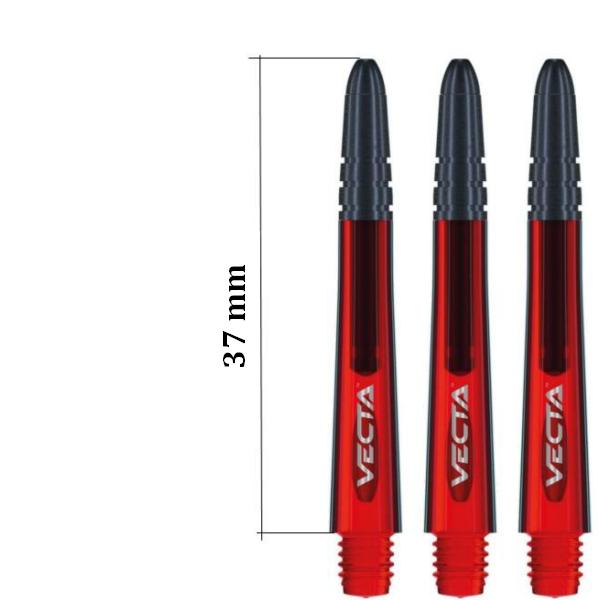 7025-403 Násadky na šípky Winmau Vecta červené 37 mm