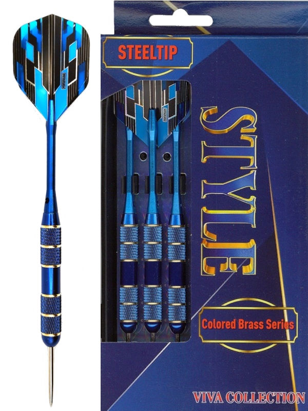 Šipky Powerdart  STEEL STYLE BLUE 23 gram