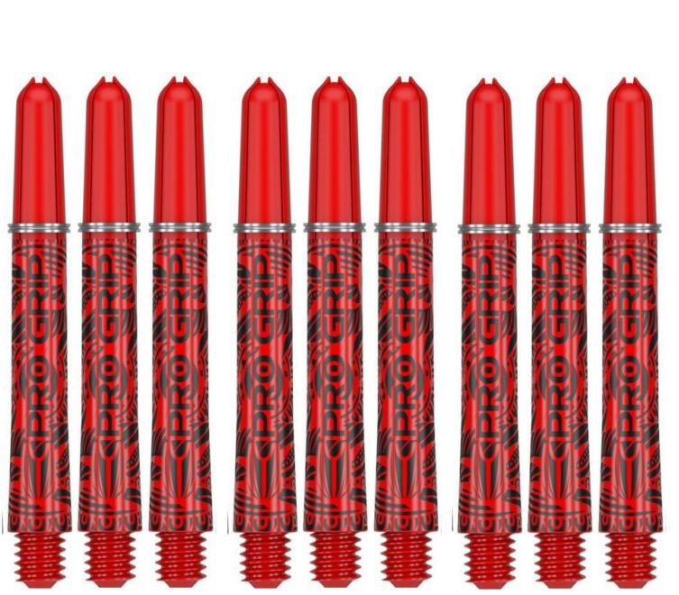 380298-Násadky Target INK PRO GRIP ČERVENÉ Midi  41 mm 3 sady v balení