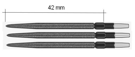 340291-Hroty Target SLK-SWISSPOINT pre steelové šípky BLACK 42 mm