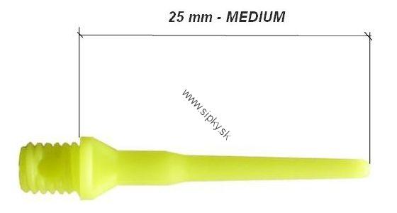 HROTY TUFLEX 1000 ks MEDIUM 2,5 cm - ÚZKY ZÁVIT ŽLTÉ