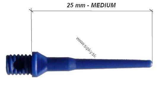 HROTY TUFLEX 1000 ks MEDIUM 2,5 cm - ÚZKY ZÁVIT  MODRÉ