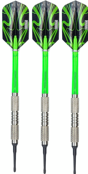 Šipky Powerdart TUNGSTEN 80% -DRAGON GREEN 16 gram - zľava 20%