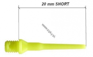 HROTY TUFLEX 1000 ks SHORT 2 cm - ÚZKY ZÁVIT NEON ŽLTÉ