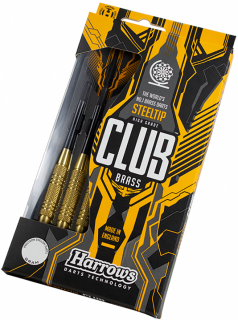 Šípky Harrows-STEELTIP CLUB BRASS 19 gram