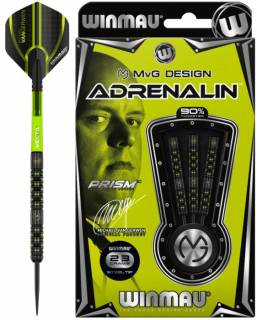 Šípky Winmau Steeltip Mvg Adrenalin Tungsten 90% 23 gram 