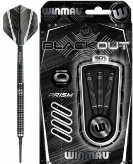 Šipky Winmau SOFTIP BLACKOUT Tungsten 90% 20 gram