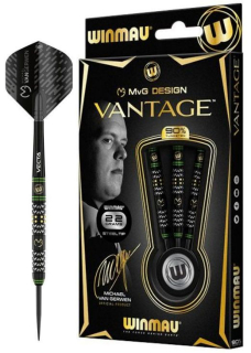 Šípky Winmau STEEL Mvg Vantage Tungsten 90% 23 gram 