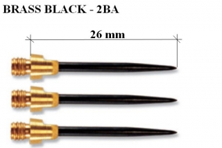 VYMENITEĽNÉ HROTY BRASS BLACK 2BA 26 mm