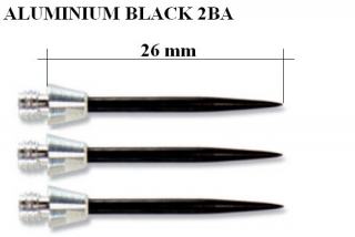 VYMENITEĽNÉ HROTY ALUMINIUM BLACK 2BA 26 mm