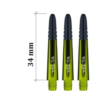 7025-104 Násadky na šípky Winmau Vecta zelené 34 mm