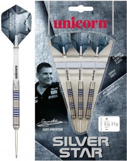 8880 -  Šipky Unicorn SILVERSTAR TUNGSTEN 80% ANDERSON 21 gr. -NEW