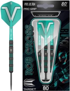 190009-Šípky Target STEEL ROB CROSS BLACK  T80 % 22 gram