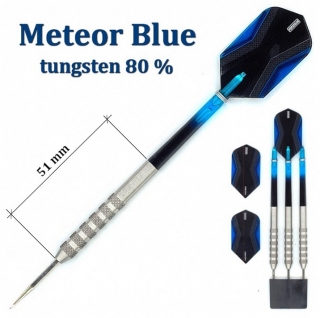 Šipky Powerdart STEEL METEOR BLUE 80% TUNGSTEN 23 gram