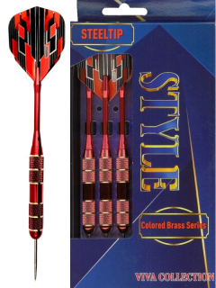 Šipky Powerdart  STEEL STYLE RED 23 gram
