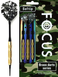 ŠÍPKY POWERDART FOCUS-BLACK 15 gr. 