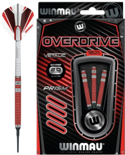 Šipky Winmau SOFTIP OVERDRIVE Tungsten 90% 20 gram