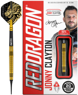 Šipky SOFTIP RED DRAGON 2394 Jonny Clayton Gold T90% 20 gram