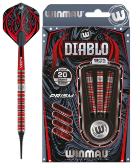 Šipky Winmau SOFTIP DIABLO  TUNGSTEN 90% 20 gram