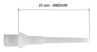 HROTY TUFLEX 1000 ks MEDIUM 2,5 cm - ÚZKY ZÁVIT BIELE