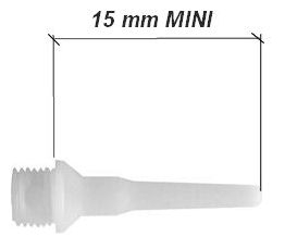 HROTY TUFLEX 1000 ks MINI 1,5 cm  - ÚZKY ZÁVIT BIELE